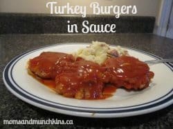 Turkey Burgers in Sauce