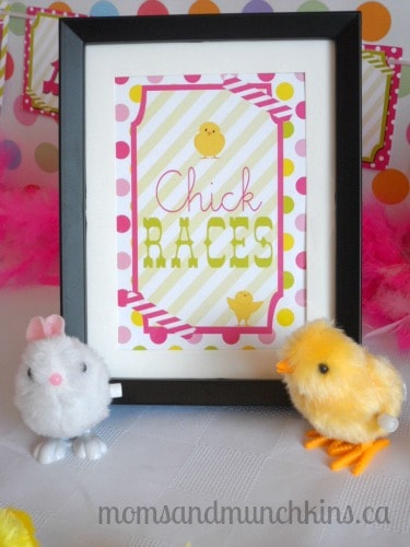 Easter Party Ideas - Chick Races