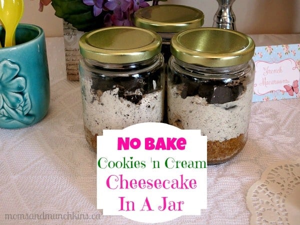 No Bake Mini Cheesecake In A Jar