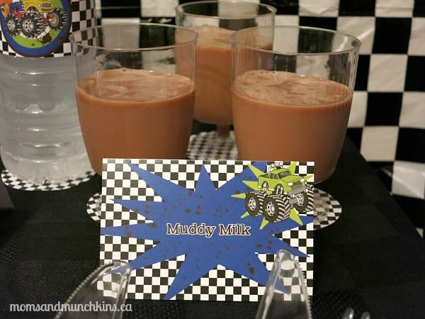 Monster Truck Birthday Drinks