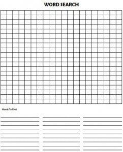 Make Your Own Word Search Puzzle - Moms & Munchkins