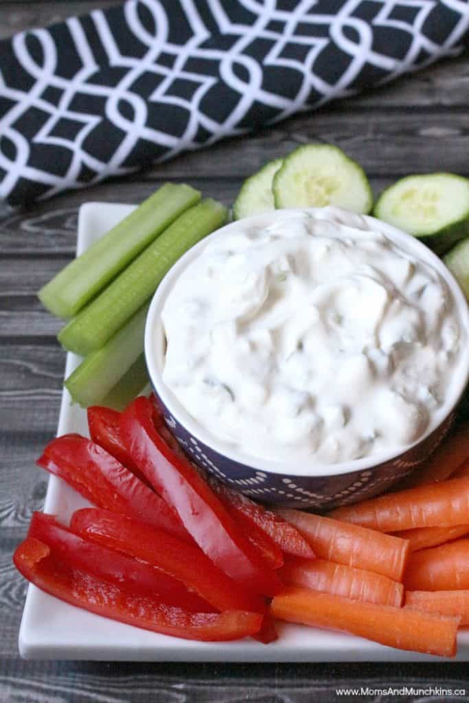 Garlic and Chive Dip Recipe Moms & Munchkins