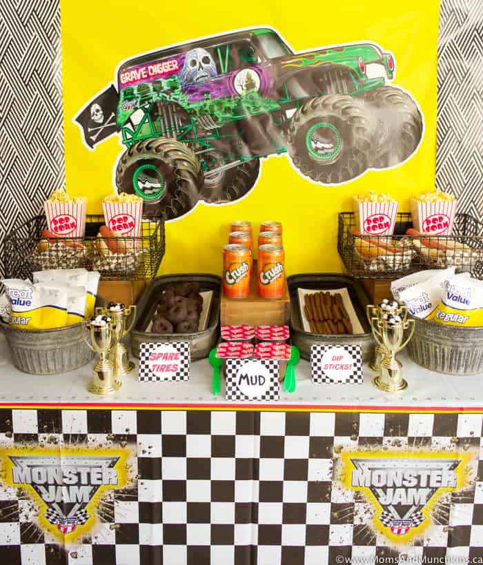 Monster Truck Birthday Party Ideas Moms Munchkins
