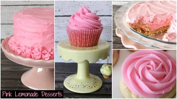 Pink Lemonade Recipes - Desserts