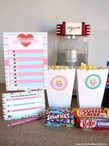 Movie Date Night Free Printables - Moms & Munchkins