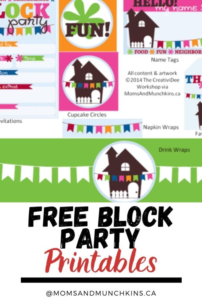 Neighborhood Block Party Printables (Free)
