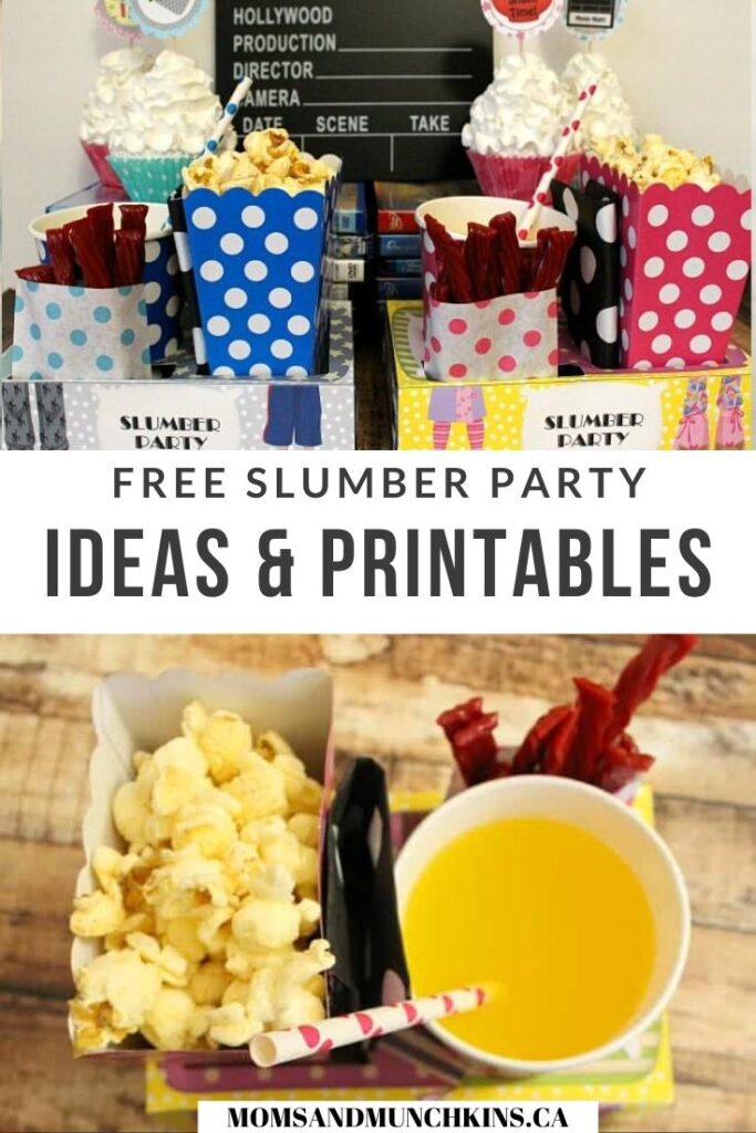 Slumber Party Printables - Moms &amp; Munchkins