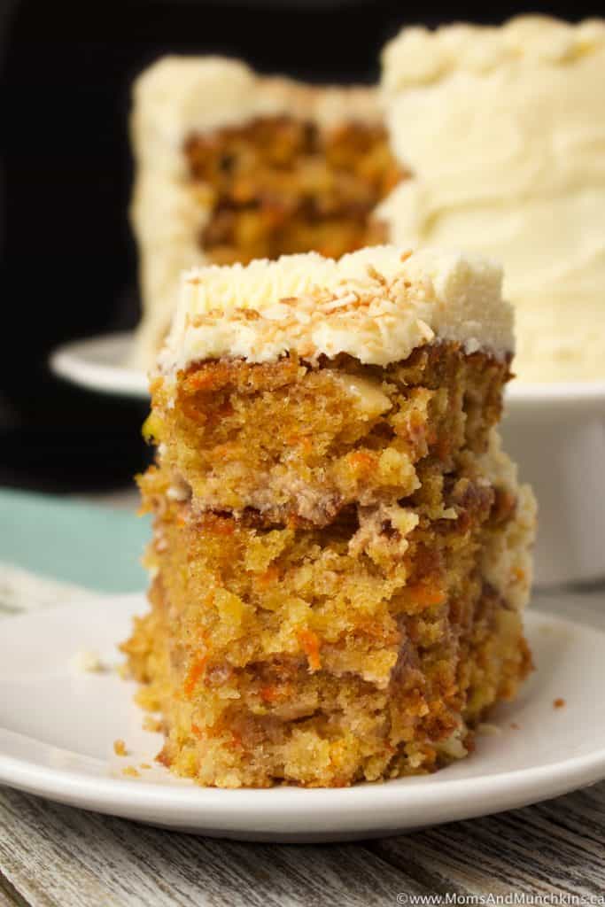 Carrot Cake with Cinnamon Cream Cheese Filling