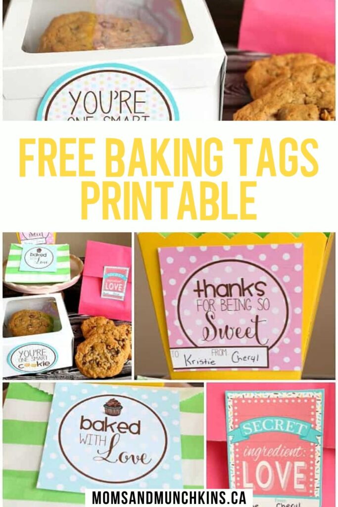 Free Baking Tags for Baked Gifts Moms & Munchkins