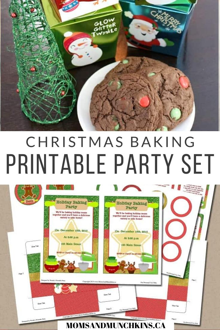 Free Christmas baking party Printables