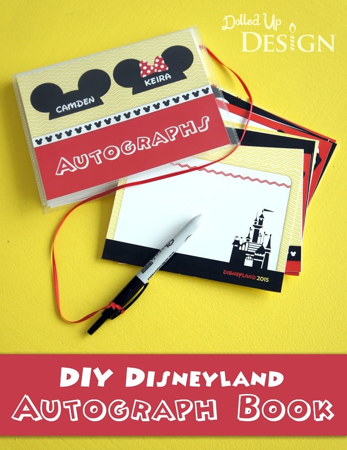 DIY Disney Autograph Books Moms Munchkins
