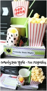 Comedy Movie Date Night with Free Printables - Moms &amp; Munchkins