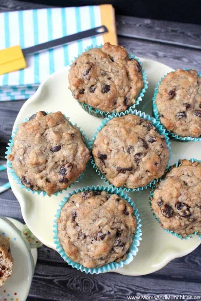Cheerios Banana Raisin Muffins Recipe Moms & Munchkins