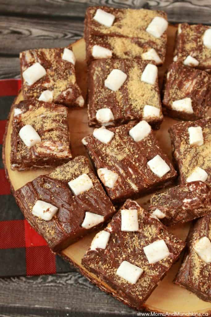 S'mores Fudge Recipe Moms & Munchkins