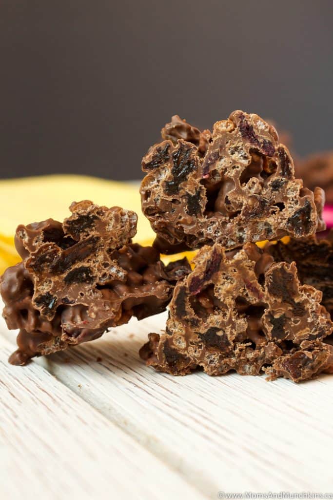 Dried Fruit Chocolate Clusters Recipe Moms & Munchkins