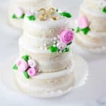 Mini Naked Wedding Cookie Cake