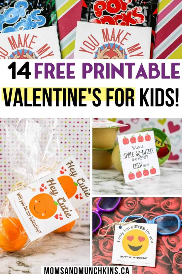 Free Printable Valentines for Kids