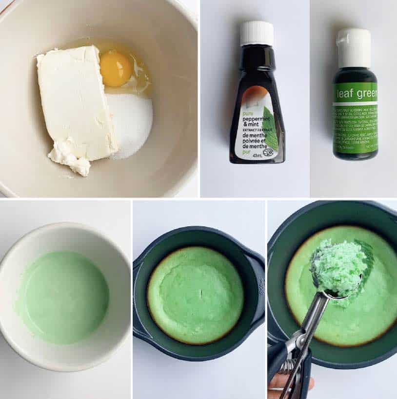 Mint Cheescake Ingredients