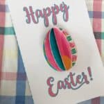 free printable 3D Easter card Completed
