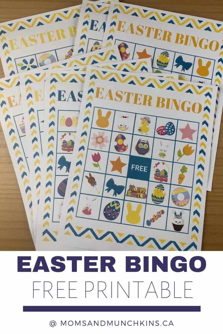 Free Printable Easter Bingo Cards - Moms and Munchkins