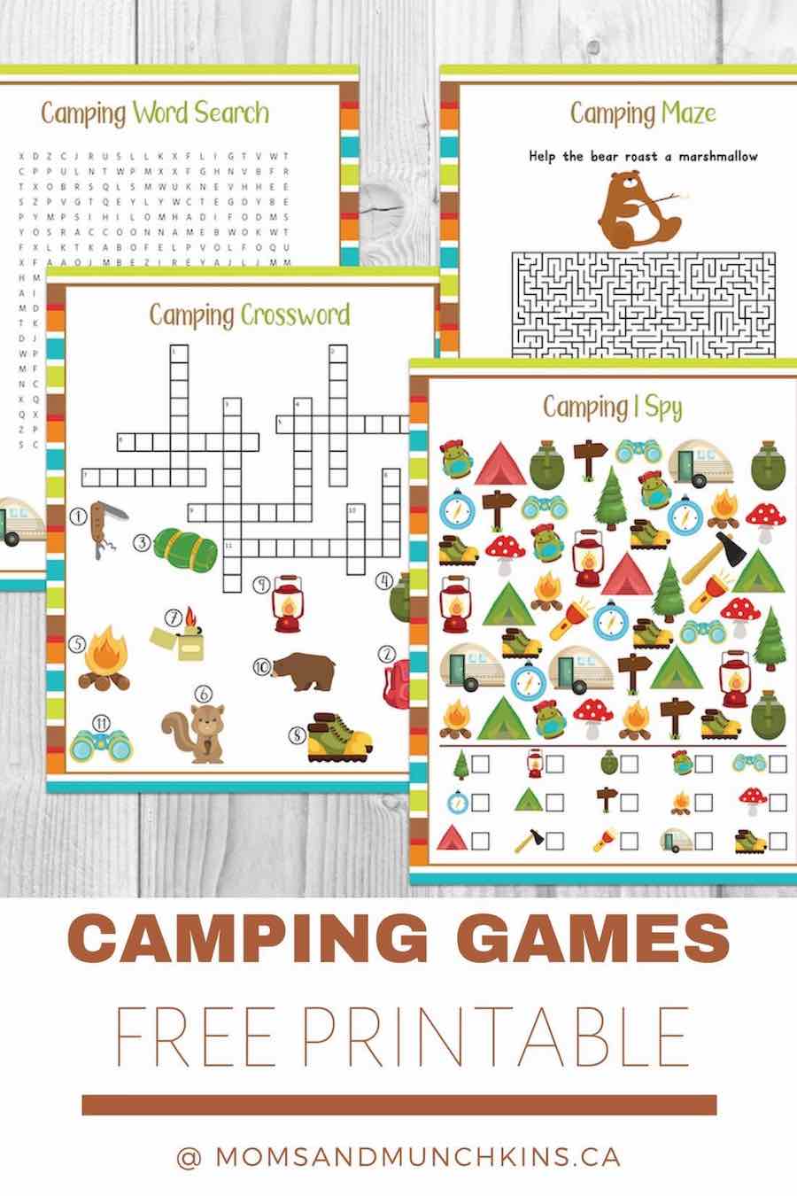 Free Camping Game Printables For Your Next Family Adventure
