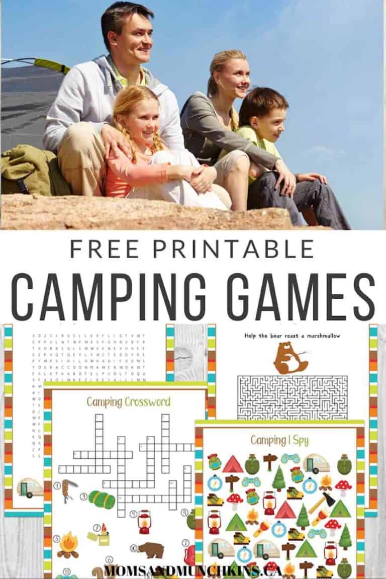 Free Camping Game Printables For Your Next Family Adventure